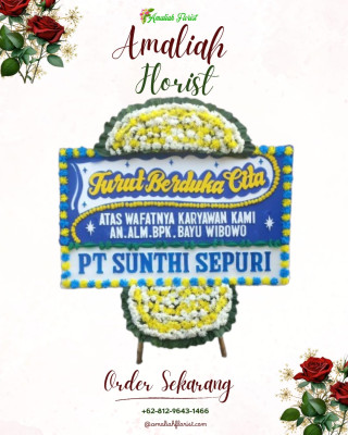 Papan Bunga Duka di Sungai Pinang Dalam