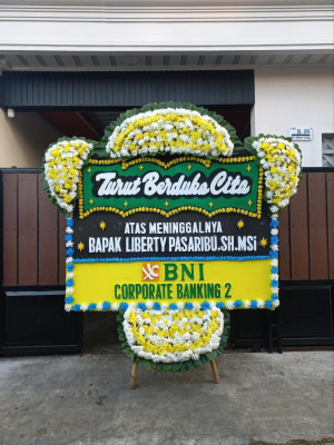 Papan Bunga Duka di Sungai Pinang Dalam