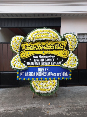 Papan Bunga Duka di Sungai Pinang Dalam