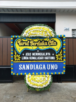 Papan Bunga Duka di Sungai Pinang Dalam